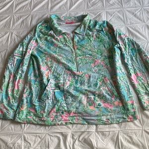 Lilly Pulitzer XXL half-zip popover